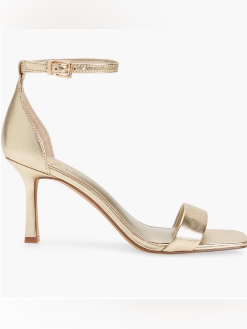 Vince Camuto Enella Gold Metallic Ankle-Strap Women's Dress Sandals Size 9